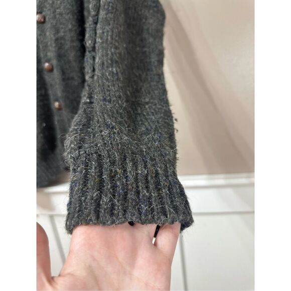 Claybrooke Outdoors Wool Blend Chunky Knit Button Up Grandpa Cardigan Women's M - Picture 2 of 11